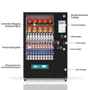 EU Automatic Refrigerated Snack & Fast Food Vending Machine with Multifunctional Payment System - Product Image 3