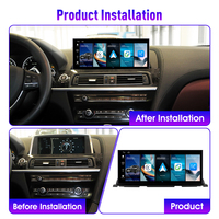 Radio para Auto KUNFINE de 12.3 Pulgadas con Sistema Linux para BMW Serie 6 2010-2017 CIC NBT EVO, Reproductor Multimedia, GPS, Navegación, WIFI, Carplay