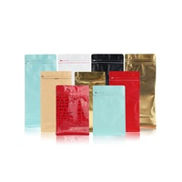 250g 500g 1kg Pochette à café en aluminium à fond plat Emballage en mylar Sac à café debout avec valve et fermeture éclair