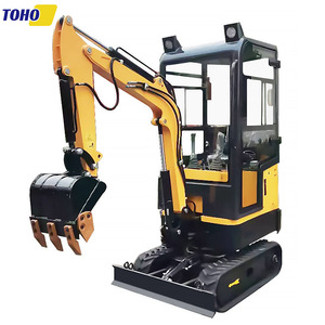 Barato 1T 1,2 T mini excavadora máquina hidráulica multifuncional pequeña excavadora para la venta - Product Image 1
