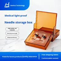 Boîte de rangement en polystyrène liquide marron, étanche, portable, pour seringues, ampoules et pilules, vente directe usine
