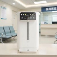 Distributeur d'eau thermosensible haut de gamme 5,0 L blanc avec panneau tactile LED frontal carré pour clinique privée et salon
