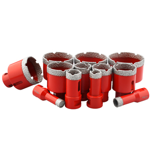 Jeu de Forets Diamantés M14 en Acier Rapide Brasés Sous Vide, Scie Cloche pour Carrelage, <span class=keywords><strong>Béton</strong></span> et Marbre - Product Image 3