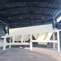 Crible à tambour robuste à structure cylindrique, capacité maximale de 800 tonnes/heure, résistant à la corrosion, pour déchets de construction lourds