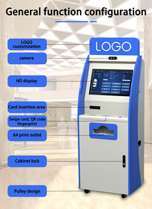 เครื่องอ่านบัตรประจำตัว22นิ้วเครื่องพิมพ์ A4เครื่องสแกนรหัส QR ตู้บริการตนเองสำหรับโรงพยาบาล - Product Image 6