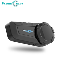FreedConn-Casque d'Interphone Intelligent pour 6 Motocyclistes, Casque d'Écoute KY-PRO, Portée de 1000 Mètres, Écouteur FM sans Fil, Interphone de Moto