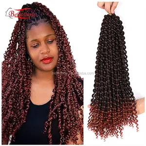 Hot sell Passion Twist Hair Water Wave Synthetic Braids For passion twist hair supplier