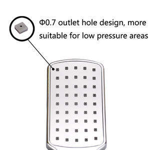 Nouveau Bain Moderne Carré Shampooing Économiseur <span class=keywords><strong>d</strong></span>'<span class=keywords><strong>Eau</strong></span> Rectangle Pluie Partielle Abs Chrome Pommeau de Douche à Main <span class=keywords><strong>pour</strong></span> salle de bain - Product Image 3