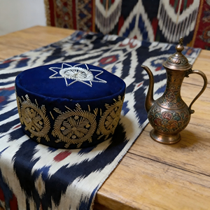 Gorro Tradicional Africano Yoruba para Hombre, con Patrón de Hojas, Ecológico, de Seda, Transpirable y Elástico, para Iglesia, Bodas y Eventos - Product Image 2