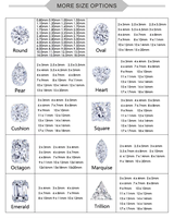 Junyuan Joyería Moissanite Diamond DEF Color VVS Excelente Oval Mossanite Diamond GRA Certificado en existencias