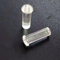 Columna de guía de luz LED SMD redonda de cabeza de 2,5mm, placa de montaje único transparente, tubo de luz de guía Led transparente
