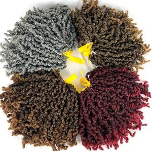 Trenzas de ganchillo pretorcidas de primavera, 8 pulgadas, pelo trenzado de ganchillo sintético - Product Image 1