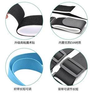 Ski Straps Single Ski Binding Strap 140cm Black Nylon Webbing Lightweight For <b>Skiing</b> Men's - Product Image 4