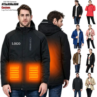 Veste Chauffante Unisexe Décontractée Softshell Imperméable Hiver Chaud avec Fermeture Éclair Rechargeable pour Chasse et Activités de Plein Air – Vente en Gros