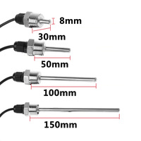Sonde de température PT1000 Pt100 avec boîtier SUS304, résistance en platine, filetage BSP G1/2", spécifique solaire pour tuyau aveugle et réservoir d'eau
