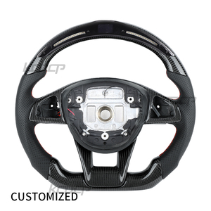Volant LED en fibre de carbone personnalisé pour Benz W205 C260 <span class=keywords><strong>C300</strong></span> W204 GLA GLC E63 S63 G500 GLE GLS G65 GT C200 - Product Image 1