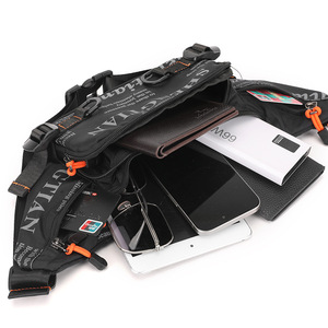 Shengtian Men's Waist Bag Nylon Waterproof Crossbody Fanny Pack With Letter Print For Everyday Use - Product Image 2