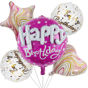 5 pezzi palloncino di Helium di san valentino rotondo da 22 pollici palloncino di <span class=keywords><strong>buon</strong></span> <span class=keywords><strong>compleanno</strong></span> amore palloncino regalo Baby Shower palla sulla decorazione di sfondo della palla - Product Image 6