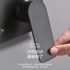 Adjustable Rain Shower Head Rectangle Pressurized Top Spray Easy Cleaning Bathroom Overhead Shower Set - Product Image 5