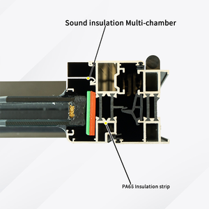 Chất lượng cao nguyên liệu cách âm cửa sổ nhôm hồ sơ nhôm hồ sơ cho cửa sổ khuôn cửa sổ - Product Image 2