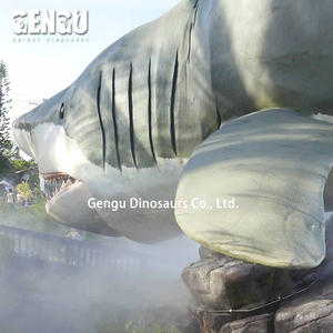 Hochwertige Indoor Indoor Water Park Dekoration Stahl Hai Modells imulation - Product Image 5