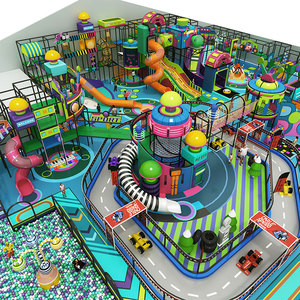 Lớn trong nhà sân chơi không khí pháo vai trò chơi softplay thiết bị trong nhà Slide công viên sân chơi cướp biển trẻ em - Product Image 2