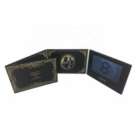 Carte d'invitation vidéo Lcd personnalisée de 7 pouces, 1 pièce, pour faire-part ou cadeaux de vœux