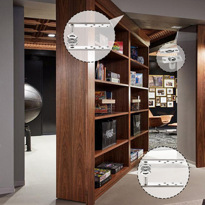 Tùy chỉnh thép không gỉ Hidden có thể điều chỉnh tầng bản lề 360 độ trục xoay Top dưới pivot cửa gần hơn cho cửa gỗ - Product Image 6