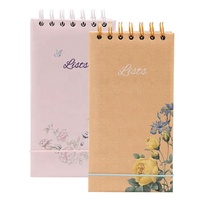 Mini-carnet de bureau personnalisé avec impression de conception de bobine en spirale, couverture unie par sublimation pour l'université, options d'achat en gros bon marché