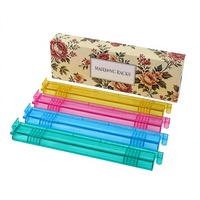 Pousse-cartes de Mahjong multicolores, nouveau style américain, antidérapants, en PS transparent, portables, en boîte, pour usage domestique, Yiwu