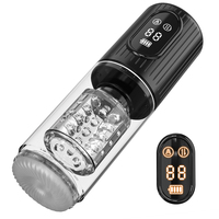 Godet de masturbation automatique 3-en-1 en TPE, étanche, avec fonctions de poussée, rotation et succion, pour hommes