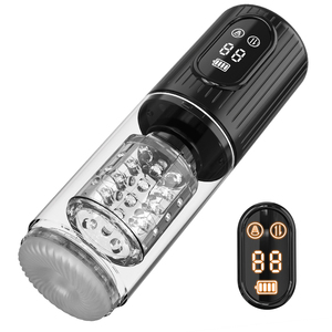 Godet de masturbation automatique 3-en-1 en TPE, étanche, avec fonctions de poussée, rotation et succion, pour hommes - Product Image 1