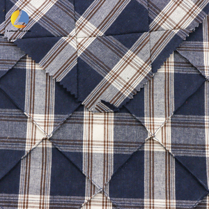 Otoño clásicamente Elegante ropa tela a cuadros 100% algodón Gingham tela acolchada para chaquetas fundas - Product Image 4
