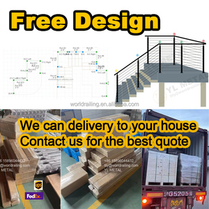 YL METAL Ringhiera in Cavo Metallico Inox di Alta Qualità per Balconi e Terrazze, 42 Pollici, Pali per Ringhiere e Verande - Product Image 2