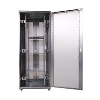 Armoire serveur de cybersécurité à haute ventilation 42U 19 pouces pour centre de données, largeur 800 mm, avec portes doubles ventilées à ouverture séparée