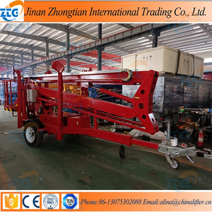 Plateforme élévatrice articulée mobile à flèche télescopique Nacelle Portée 14m 18m Bras hydraulique élévateur <span class=keywords><strong>Sky</strong></span> <span class=keywords><strong>Lift</strong></span> - Product Image 5