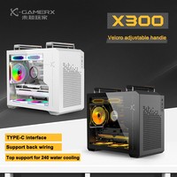 Gamer-X X300 Micro ATX Mid Tower PC Case with Tempered Glass Side Panel Gaming Chassis for Desktop Computers in Stock