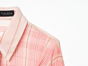 Camicia da <span class=keywords><strong>donna</strong></span> personalizzata 2026 in <span class=keywords><strong>cotone</strong></span> a blocchi di colore con scollo a cravatta e righe trasparenti, camicetta con bottoni a contrasto, OEM/ODM da fabbrica cinese - Product Image 5
