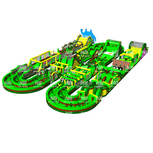 Parc d'attractions gonflable commercial de grande taille pour intérieur et extérieur, parcours d'obstacles gonflable - Product Image 6