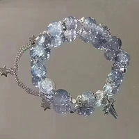 Bijoux élégants en perles, bracelet à breloques réglable, bracelet empilable personnalisé