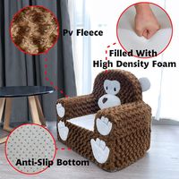 2023 nouveau design singe pouf pliant canapé mousse remplissage chaise doux confortable enfants fauteuil enfants canapé