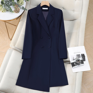 <span class=keywords><strong>Abito</strong></span> Lungo Color Albicocca <span class=keywords><strong>da</strong></span> Donna, Primavera-Autunno 2026, Abbigliamento Professionale per Insegnanti, Completo Formale per Colloqui e Lavoro - Product Image 2