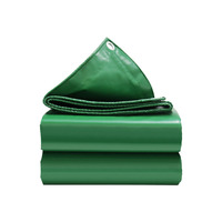 Bâche imperméable Jigao sur mesure, anti-UV, enduite de PVC, robuste, verte, 650 g/m², pour l'extérieur