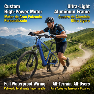 Bicicleta Eléctrica de Montaña al por Mayor, Suministro Directo de Fábrica China, Kits CKD/SKD para Latinoamérica, Bicicleta Eléctrica MTB de Litio de 36V/48V - Product Image 5