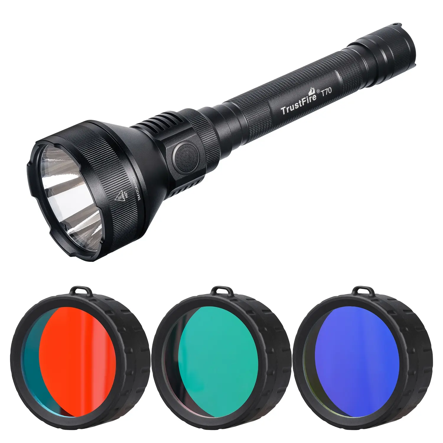 Super Bright Torch Tactical Outdoor Aluminum Light Trustfire 1000M Long Range Search Light T70 2300Lm Red Hunting Light Torch