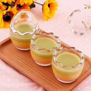 Frasco de cristal con diseño personalizado, frasco de cristal con forma de huevo, flor, animal, para pudín, yogurt, 80ml y 100ml - Product Image 4