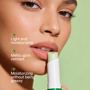 KORMESIC Wholesale 2.4g Two-Tone <b>Lip</b> Balm Korean Fruit Avocado Vitamin E Nourishing Moisturizing Balm Sandwich Private Label - Product Image 3