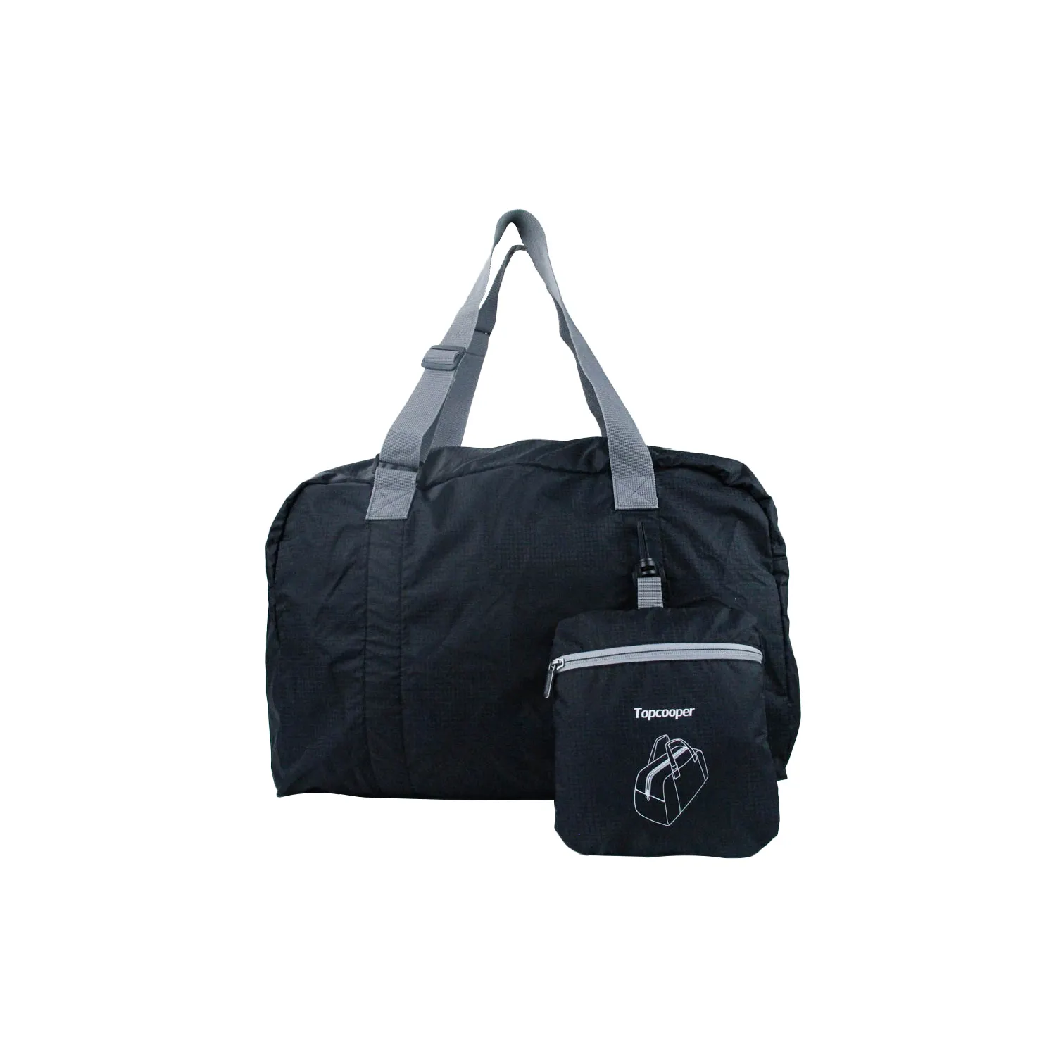 Topcooper Nylon Lightweight Foldable Portable Duffle Bag Travel Tote Bag Luggage Storage Sport Duffle Pack for Men Women