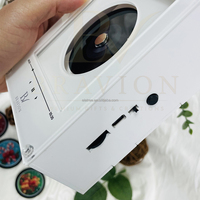 BRAVION Nouvelle version améliorée NFC Musique Aimant de réfrigérateur avec contrôle du volume par bouton, 9 disques personnalisables, Ensemble cadeau de Noël, Haut-parleur lumineux
