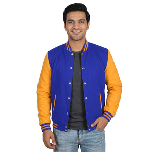 <b>Men</b> Varsity <b>Jacket</b> <b>for</b> <b>men</b> made with smooth outer shell and rib edges giving a <b>smart</b> and simple touch to daily Design - Product Image 1